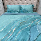 SUMMER DIGITAL PRINT KING SIZE 4 PCS COMFORTER SET