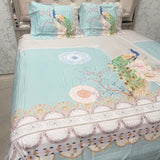 SUMMER DESINER SUPER KING SIZE BEDHSEET IN PURE COTTON