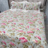 SUMMER JAIPURI PRINT PURE COTTON SUPER KING SOZE BEDSHEET SET