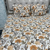 SUMMER SUPER KING SIZE 5 PCS PURE COTTON SET WITH 2 CUSHIONS