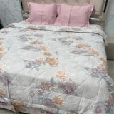 SUMMER PURE COTTON KING SIZE 4 PCS COMFORTER SET ( bedsheet will fit on super king size as well )