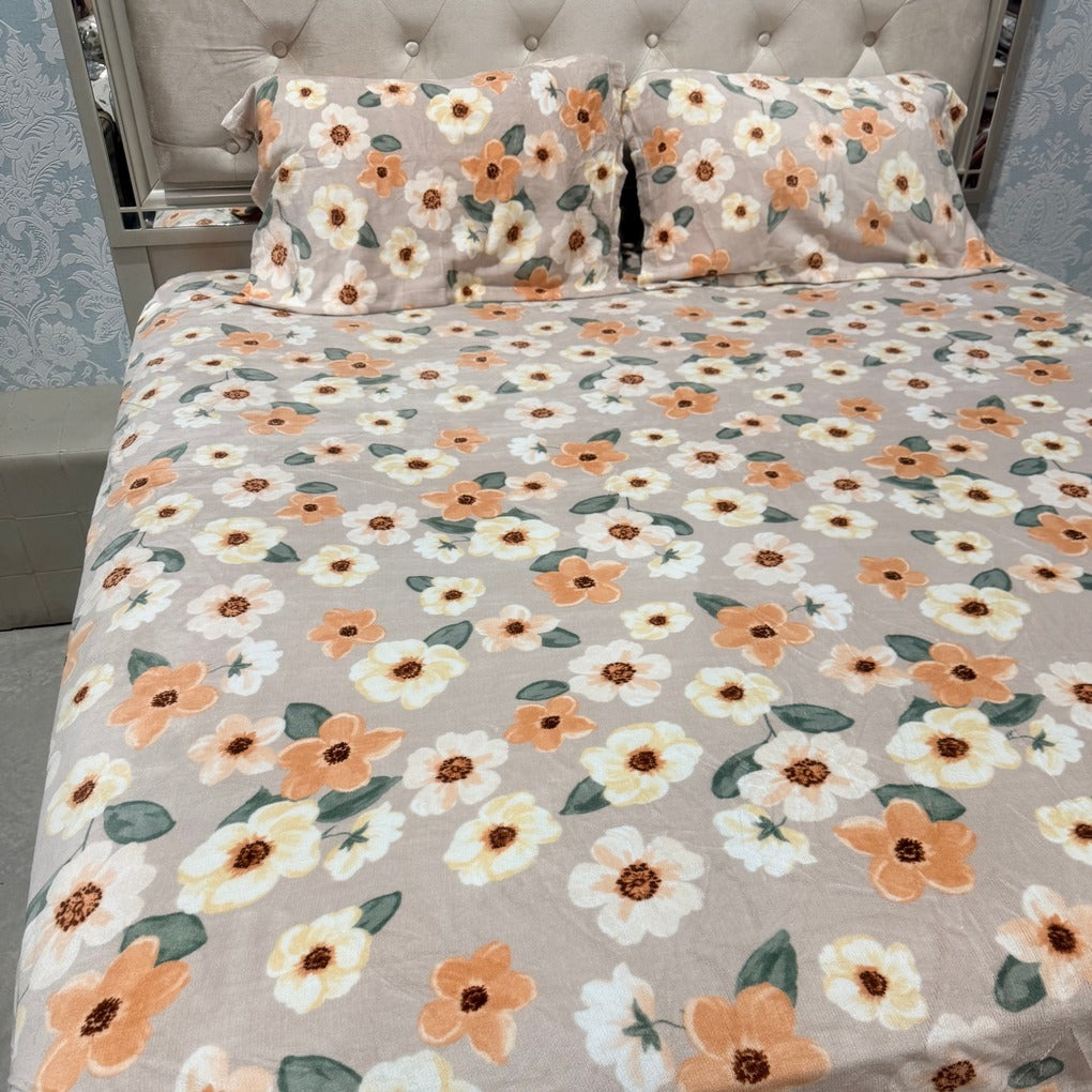 WINTER KING SIZE 3 PCS FITTED BEDSHEET SET AUSTRALIA – SOFT WARM BEDDING, DEEP POCKET, PILLOWCASES