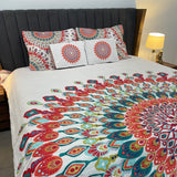 PRE ORDER DESINER 5 PCS COLOURFUL KING SIZE BEDCOVER SET IN COTTON (AVAILABLE IN TWO WEEKS)