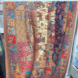 PAKISTAN KANI,MOONLIGHT REVERSIBLE PASHMINA WORK SHAWL