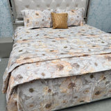 PREMIUM PURE COTTON SUPER KING SIZE 5 PIECE COMFORTER & AC BEDDING SET – LUXURY YEAR-ROUND COMFORT