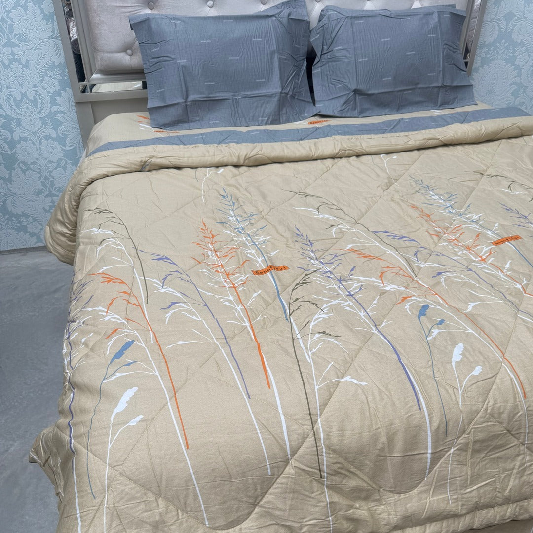 SUMMER PURE COTTON PREMIUM QUALITY 4 PCS KING SIZE COMFORTER SET