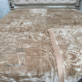 LUXURY SUPER SOFT DOUBLE PLY HEAVY REVERSIBLE WINTER BLANKET – ULTRA WARM PREMIUM BEDDING