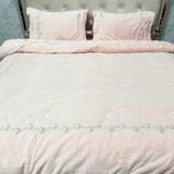 LUXURY HOTEL STYLE QUILT SET WITH EMBROIDERY KING SIZE BEDDING 👑✨