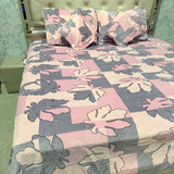 ANTI-SKID PURE CLEAR BEDSHEET SET 5 PCS KING SIZE BEDDING SET