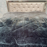 WINTER SUPER KING SIZE HEAVY QUILT IN VELVET WITH WARM FIBER FILLING