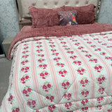 5- PIECE PREMIUM VELVET QUILT SET – SUPER KING SIZE LUXURY BEDDING