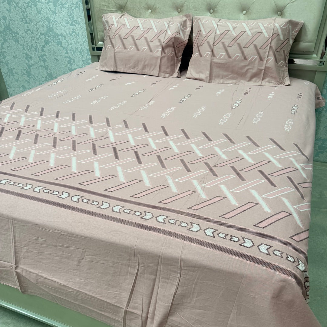 SUMMER QUEEN SIZE PURE COTTON BEDSHEET SET