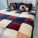 WINTER QUEEN SIZE 5 PCS FLAT BEDHSEET SET