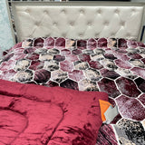 MONTE CARLO SUPER KING SIZE HEAVY QUILT IN VELVET