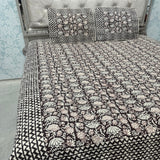 SUMMER JAIPURI STYLE PURE COTTON QUILTED REVERSIBLE KING AND QUEEN SIZE BEDCOVER ( not for super king )