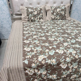 JAIPURI PRINT PURE COTTON TRADITIONAL FLAT SUPER KING BEDSHEET SET