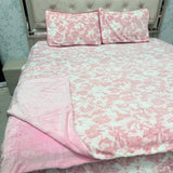 PREMIUM ENGLISH COLOUR KING SIZE 4 PCS DUVET COVER SET ( quilt cover set )