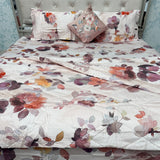 PREMIUM PURE COTTON SUPER KING SIZE 5 -PIECE COMFORTER & AC BEDDING SET – LUXURY YEAR-ROUND COMFORT