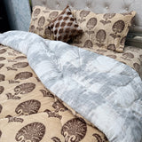 5- PIECE PREMIUM VELVET QUILT SET – SUPER KING SIZE LUXURY BEDDING REVERSIBLE QUILT