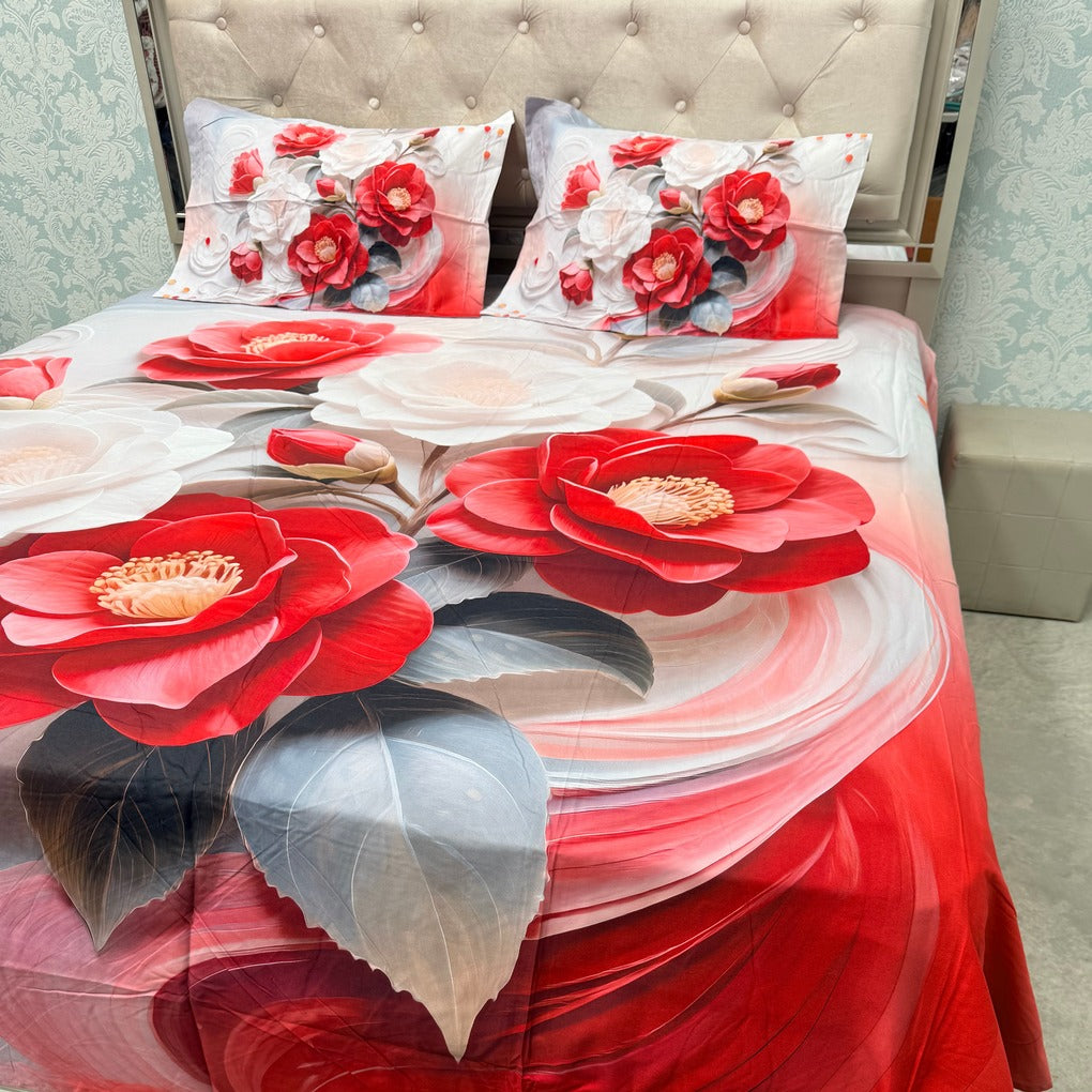PREMIUM SOFT COTTON SUPER KING SIZE HEAVY BEDSHEET SET – 11D COLLECTION