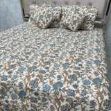 SUMMER QUILTED JAIPURI STYLE KING SIZE 5 PCS BEDHSEET SET