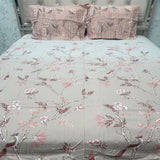 SUMMER QUEEN SIZE PURE COTTON FLAT BEDSHEET SET