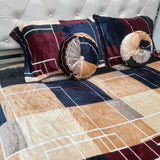 WINTER QUEEN SIZE 5 PCS FLAT BEDHSEET SET