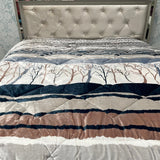 WINTER SUPER KING SIZE HEAVY QUILT IN VELVET WOTH FIBER FILLING