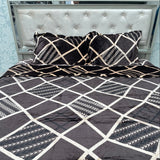 KING SIZE 4 PCS QUILT COVER SET (bedsheet fit  on super king size bed as well) MACHINE WASHABLE