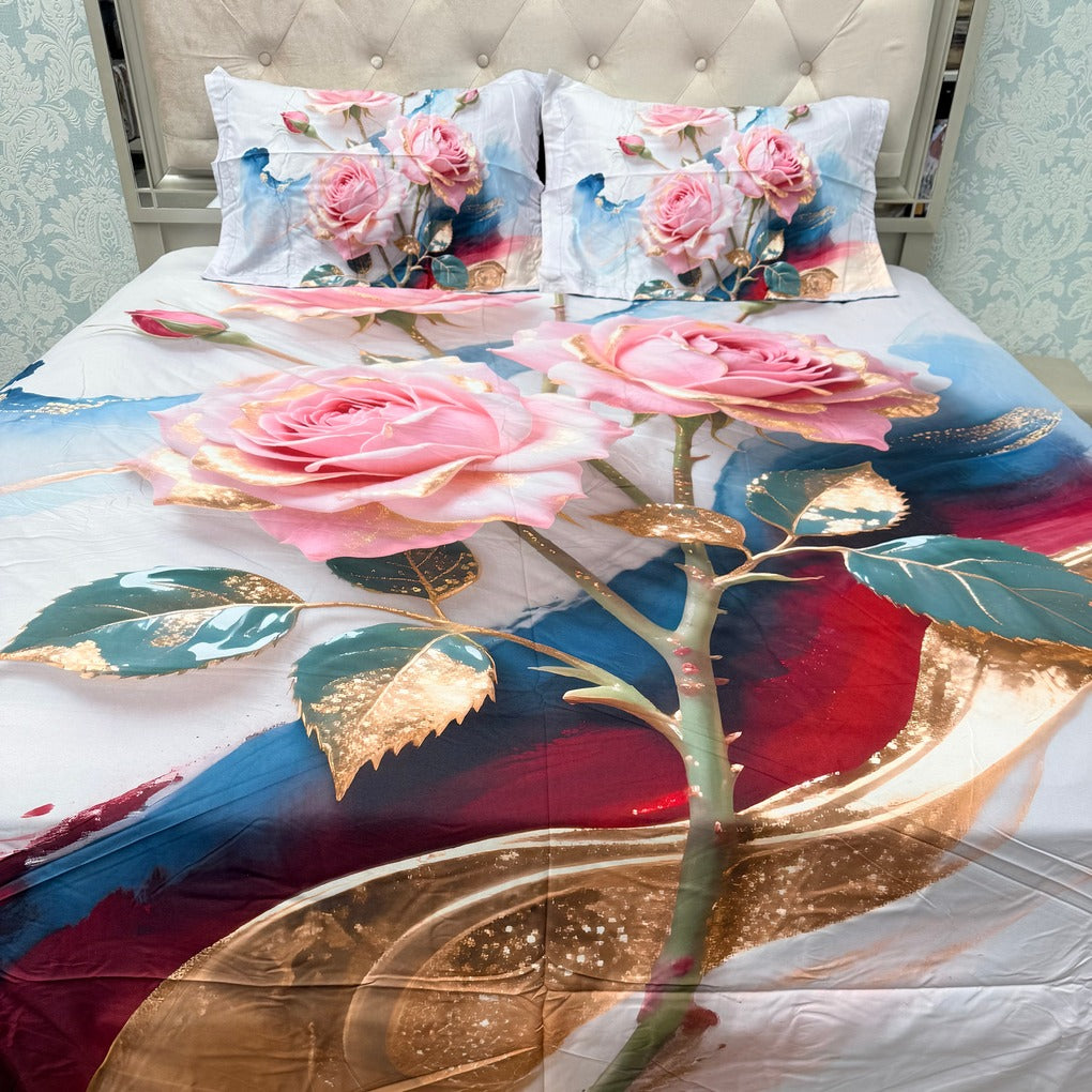 PREMIUM SOFT COTTON SUPER KING SIZE HEAVY BEDSHEET SET – 11D COLLECTION