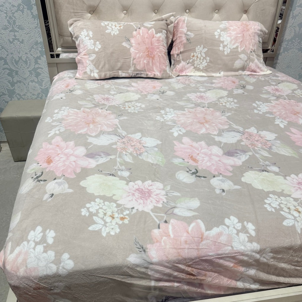 WINTER KING SIZE 3 PCS FITTED BEDSHEET SET AUSTRALIA – SOFT WARM BEDDING, DEEP POCKET, PILLOWCASES