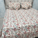 SUMMER QUILTED JAIPURI STYLE KING SIZE 5 PCS BEDSHEET SET