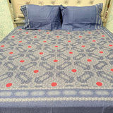 SUMMER DESINER PREMIUM SUPER KING SIZE BEDSHEET SET IN PURE COTTON