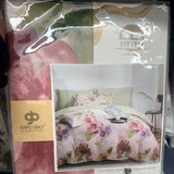 SUMMER SOFT GLACÉ COTTON 3 PCS FITTED SHEET FOR DOUBLE AND STANDARD QUEEN SIZE