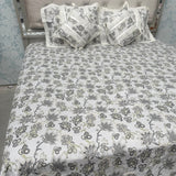 SUMMER PURE COTTON SUPER KING SIZE 5 PCS BEDSHEET SET