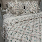 SUMMER KING SIZE GLACÉ COTTON 6 PCS REVERSIBLE COMFORTER SET WITH SUPER KING SIZE BEDSHEET