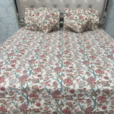SUMMER QUILTED JAIPURI STYLE KING SIZE 5 PCS BEDSHEET SET