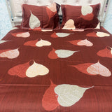 SUMMER QUEEN SIZE 3 PCS GLACE COTTON BEDSHEET SET