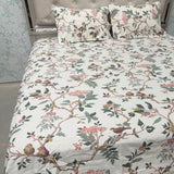 SUMMER PURE COTTON SUPER KING SIZE FLAT JAIPURI  PRINT BEDSHEET SET