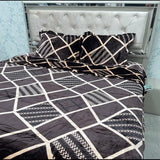 KING SIZE 4 PCS QUILT COVER SET (bedsheet fit  on super king size bed as well) MACHINE WASHABLE