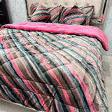PREMIUM  6-PIECE ANTI-ALLERGIC HYPOALLERGENIC MICROFIBRE VELVET QUILT SET – SUPER KING