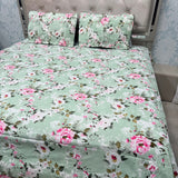 PREMIUM PURE COTTON  FLAT SUPER KING BEDSHEET SET