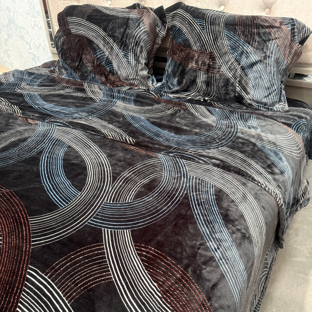 WINTER KING SIZE 4 PCS QUILT COVER SET