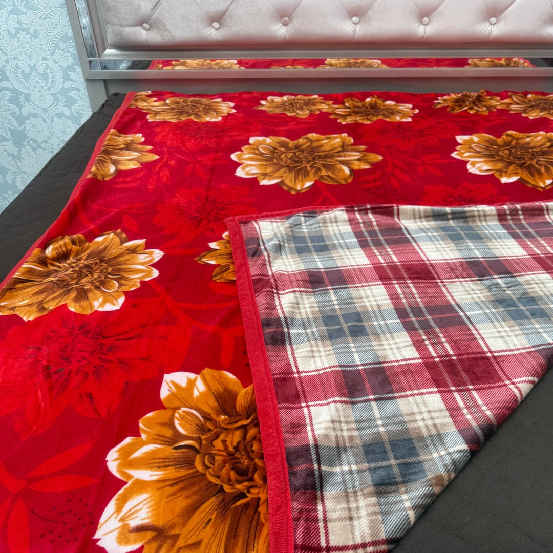 WINTER SINGLE KING SIZE REVERSIBLE QUILT COVER