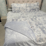 PREMIUM ENGLISH COLOUR KING SIZE 4 PCS DUVET COVER SET ( quilt cover set )