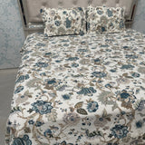 SUMMER PURE COTTON JAIPURI PRINT FLAT BEDSHEET SET