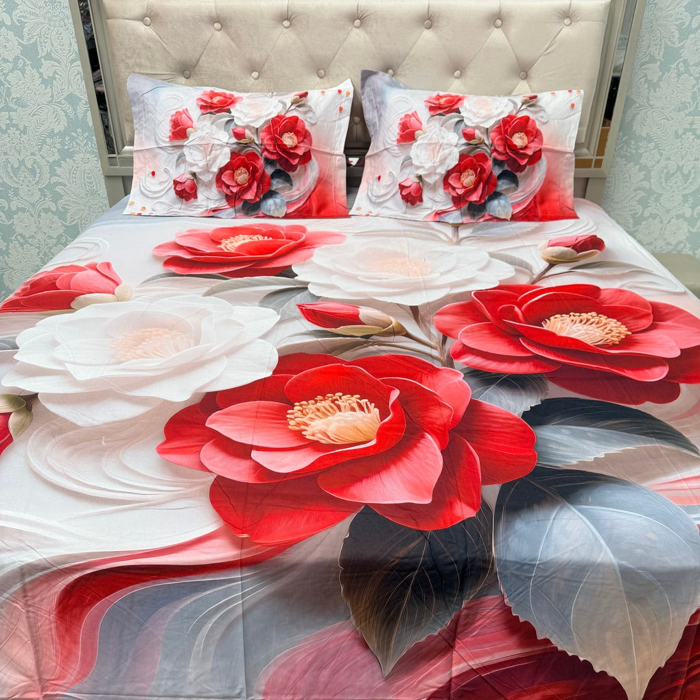 PREMIUM SOFT COTTON SUPER KING SIZE HEAVY BEDSHEET SET – 11D COLLECTION
