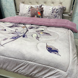 ROSEPETEL DIGITAL FLORAL PRINT QUILT SET | SUPER WARM & SOFT | QUEEN/KING