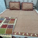 SUMMER JAIPURI STYLE QUILTED REVERSIBLE PURE COTTON KING AND QUEEN SIZE BEDCOVER ( not for super king )