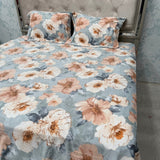 WINTER ANTI SKID 3 PCS KING SIZE FLAT BEDSHEET SET
